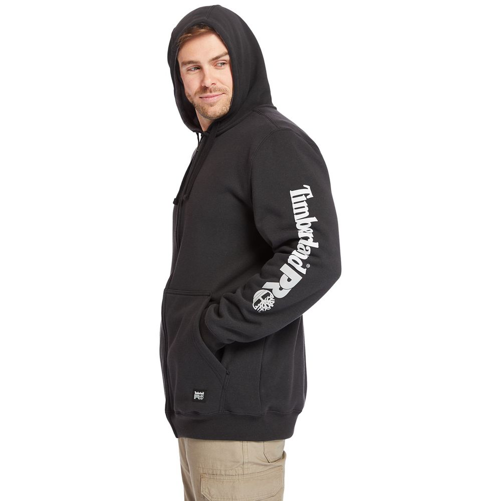 Sudadera Timberland Hombre Pro® Big & Tall Hood Honcho Full-Zip Hoodie Negras - Chile HLA-083914